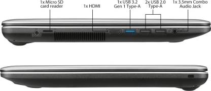ASUS Celeron Dual Core - (4 GB/1 TB HDD/Windows 10 Home) X543MA-GQ1015T Laptop (15.6 inch, Transparent Silver, 1.9 kg) - Image 4