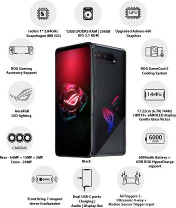 ASUS ROG Phone 5 (Black, 256 GB) (12 GB RAM) - Image 13