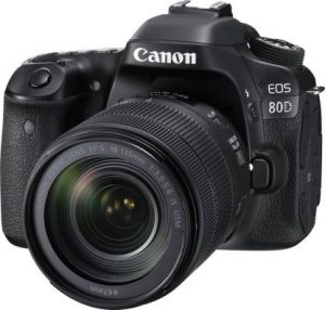 Canon EOS 80D DSLR Camera Body with Single Lens: EF-S 18-135 IS USM