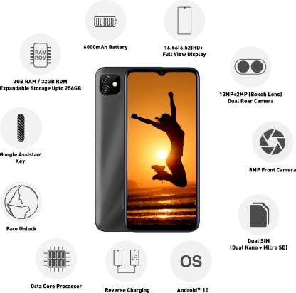 GIONEE Max Pro (Black, 32 GB) (3 GB RAM) - Image 2
