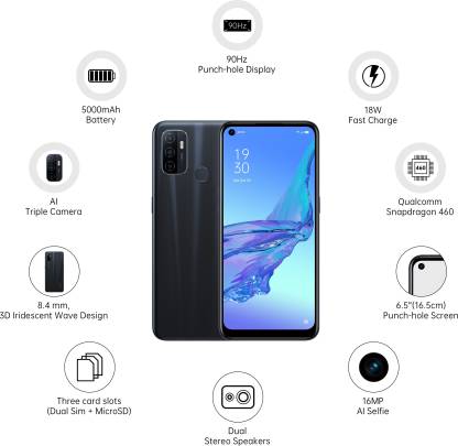 OPPO A53 (Moonlight Black, 64 GB) (4 GB RAM) - Image 2