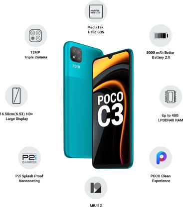 POCO C3 (Lime Green, 32 GB) (3 GB RAM) - Image 2