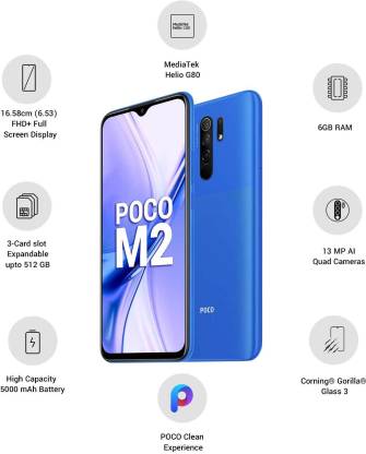 POCO M2 (Slate Blue, 64 GB) (6 GB RAM) - Image 2