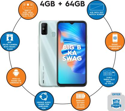 Tecno Spark 6 Go (Mystery White, 64 GB) (4 GB RAM) - Image 3