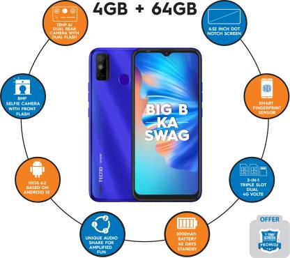 Tecno Spark 6 Go (Aqua Blue, 64 GB) (4 GB RAM) - Image 7
