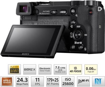 SONY Alpha ILCE-6000Yb in5 Mirrorless Camera Body with Dual Lens 16-50 mm & 55-210 mm - Image 5