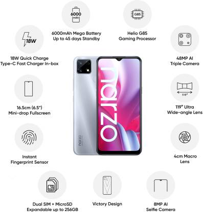 realme Narzo 20 (Victory Blue, 64 GB) (4 GB RAM) - Image 4