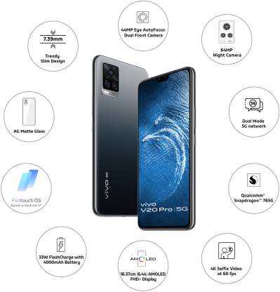 ViVO V20 Pro (Midnight Jazz, 128 GB) (8 GB RAM) - Image 3