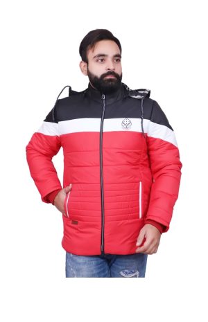Men Full Sleeve Polyester Solid Bomber Jacket