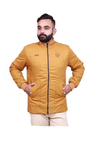 Men Full Sleeve Jacquard Solid Bomber Jacket