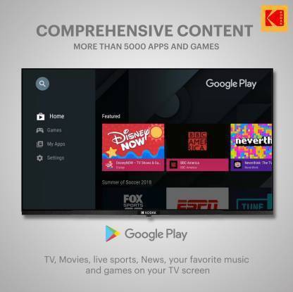 KODAK CA Series 108 cm (43 inch) Ultra HD (4K) LED Smart Android TV with Dolby Digital Plus & DTS TruSurround - Image 3