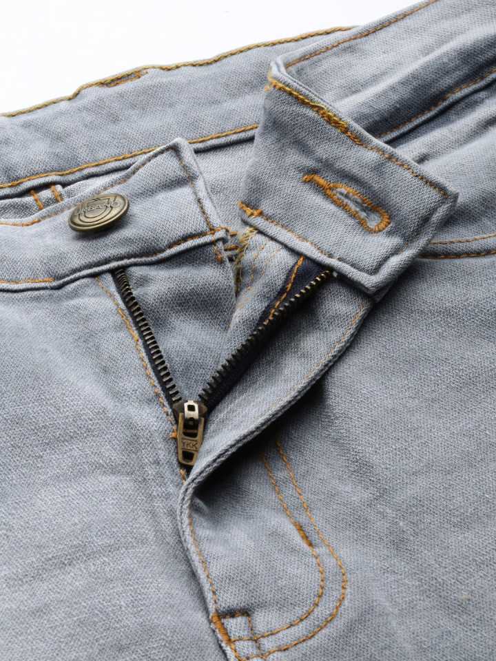 Men Slim Jeans Grey - Image 6