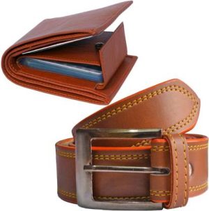 Wallet & Belt Combo  (Tan)