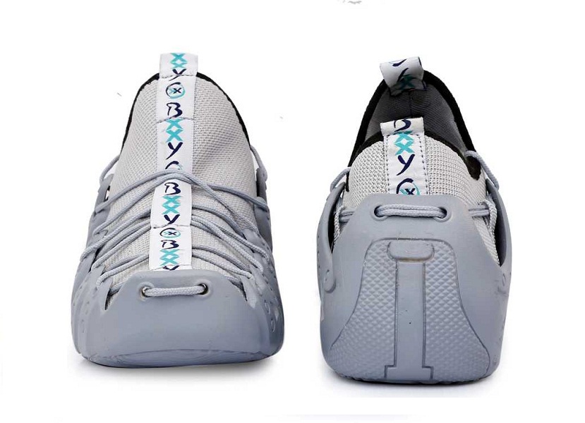 Men's Latest Casual Running Outdoor Lace-Up Shoes Running Shoes Grey - Image 2