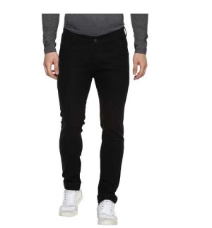 Men Slim Jeans Black