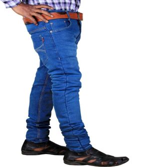 Men Slim Jeans Blue