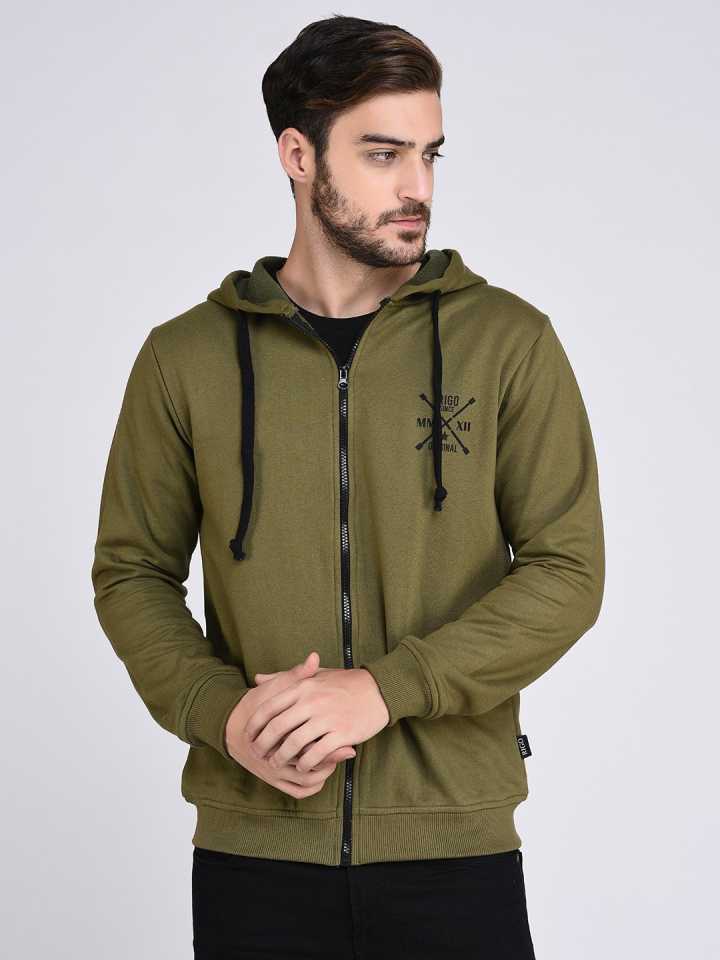 Full Sleeve Solid Men Sweatshirt
