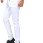 Men Slim Jeans White