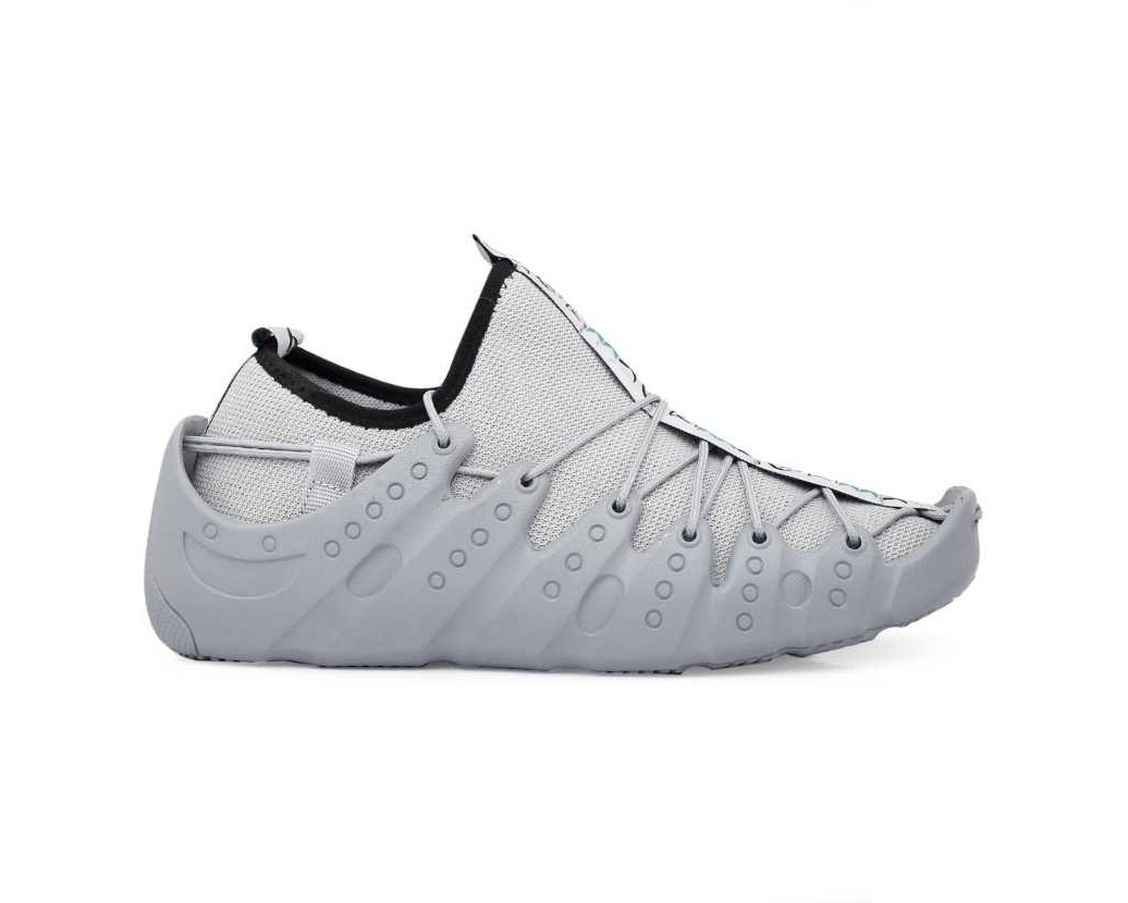 Men's Latest Casual Running Outdoor Lace-Up Shoes Running Shoes Grey