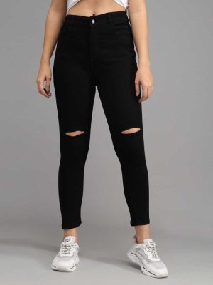 Slim Women Black Jeans