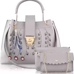 Women Grey Shoulder Bag - Regular Size  (Pack of: 3)