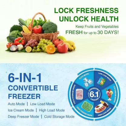 Godrej 265 L Frost Free Double Door 3 Star Convertible Refrigerator (Steel Rush, RF EON 265C 35 RCIF ST RH) - Image 7
