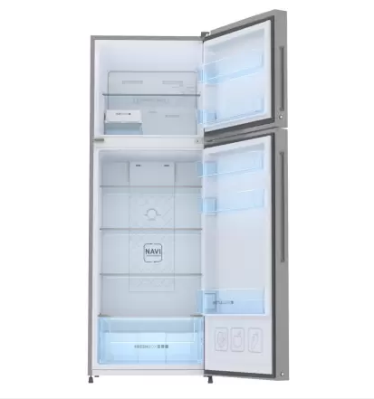 Haier 258 L Frost Free Double Door 3 Star Convertible Refrigerator (Dazzle Steel, HEF-25TDS) - Image 2