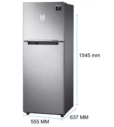 SAMSUNG 253 L Frost Free Double Door 3 Star Refrigerator - Image 3