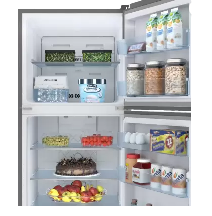 Haier 258 L Frost Free Double Door 3 Star Convertible Refrigerator (Dazzle Steel, HEF-25TDS) - Image 7