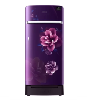 SAMSUNG 198 L Direct Cool Single Door 4 Star Refrigerator with Base Drawer  (Camellia Purple, RR21T2H2XCR/HL)
