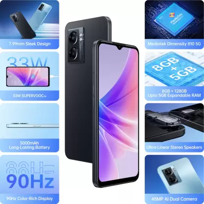 OPPO K10 5G (Midnight Black, 128 GB) (8 GB RAM) - Image 4