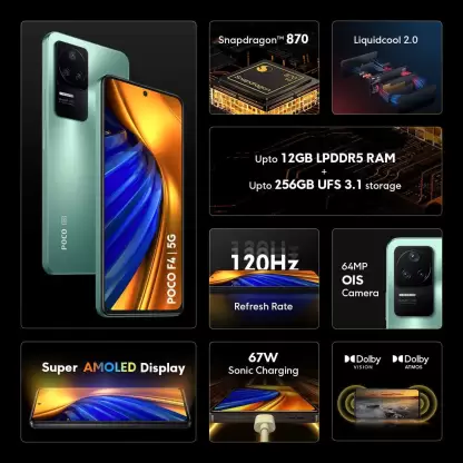 POCO F4 5G (Nebula Green, 128 GB) (6 GB RAM) - Image 3
