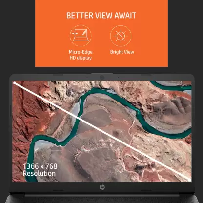 HP Ryzen 3 Dual Core 3250U - (8 GB/256 GB SSD/Windows 11 Home) 15s-ey1508AU Thin and Light Laptop (15.6 mm, Jet Black, 1.69 Kg, With MS Office) - Image 2