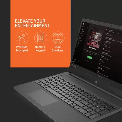 HP Ryzen 3 Dual Core 3250U - (8 GB/256 GB SSD/Windows 11 Home) 15s-ey1508AU Thin and Light Laptop (15.6 mm, Jet Black, 1.69 Kg, With MS Office) - Image 3