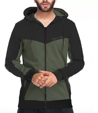 Casual Jacket Full Sleeve Colorblock For Men