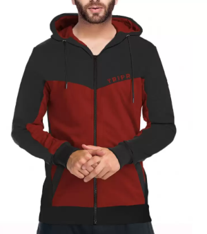 Full Sleeve Colorblock Men Casual Jacket