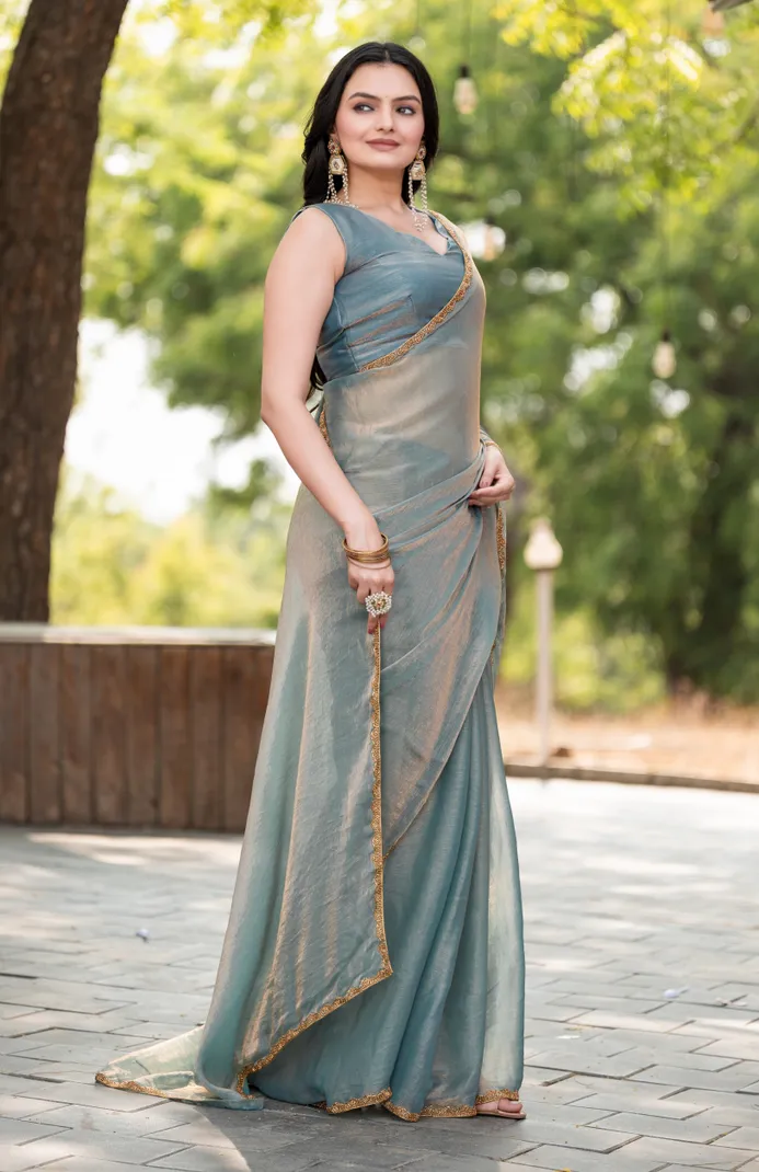 PARTY WEAR SAREE FOR GIRLS AND WOMEN'S - Image 6